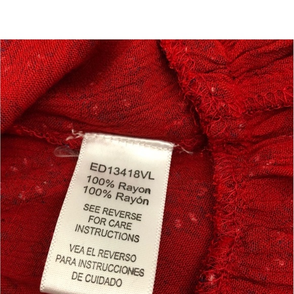 Braeve beaded Swing Halter Dress Red L - Picture 6 of 6